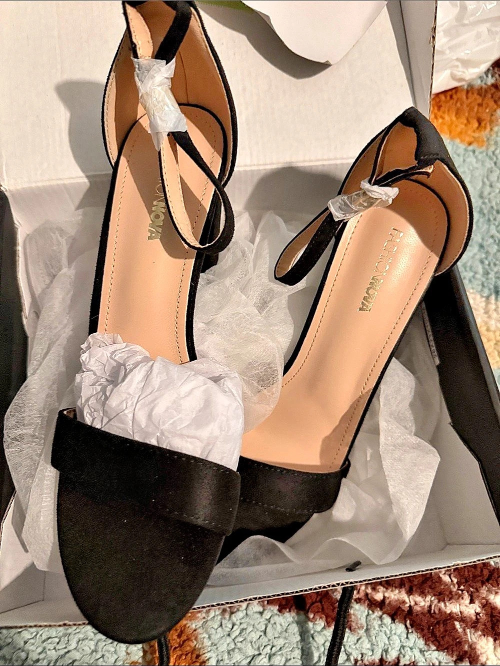 Fashion Nova Black Pointed-Toe Heels NWT